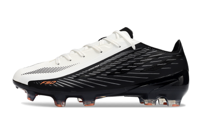 Adidas F50 Hyperfast 2026 World Cup Laceless FG Firm Ground Soccer Cleats - White/Electric Orange/Black