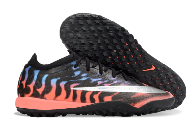 Nike Air Zoom Mercurial Vapor 17 Elite TF Artificial Turf Soccer Shoes - Black/Vibrant Orange/Royal Blue