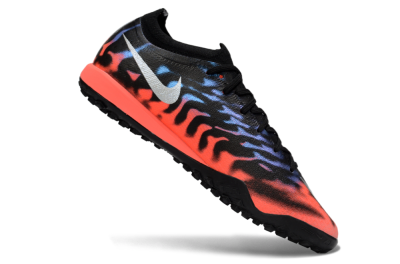 Nike Air Zoom Mercurial Vapor 17 Elite TF Artificial Turf Soccer Shoes - Black/Vibrant Orange/Royal Blue