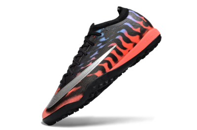 Nike Air Zoom Mercurial Vapor 17 Elite TF Artificial Turf Soccer Shoes - Black/Vibrant Orange/Royal Blue