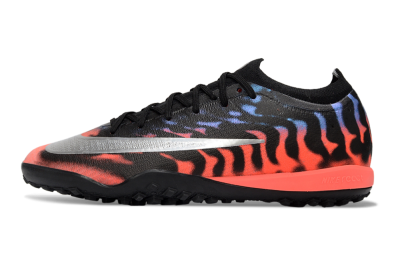 Nike Air Zoom Mercurial Vapor 17 Elite TF Artificial Turf Soccer Shoes - Black/Vibrant Orange/Royal Blue