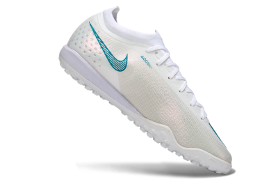 Nike Air Zoom Mercurial Vapor 17 Elite TF Artificial Turf Soccer Shoes - White/Teal Burst/Frost White