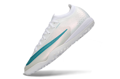 Nike Air Zoom Mercurial Vapor 17 Elite TF Artificial Turf Soccer Shoes - White/Teal Burst/Frost White