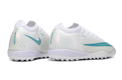 Nike Air Zoom Mercurial Vapor 17 Elite TF Artificial Turf Soccer Shoes - White/Teal Burst/Frost White