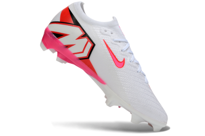 Nike Air Zoom Mercurial Vapor 17 Elite FG Firm Ground Soccer Cleats - White/Vibrant Pink/Neon Orange