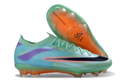 Nike Air Zoom Mercurial Vapor 17 Elite FG Firm Ground Soccer Cleats - Green/Mint Green/Coral Orange