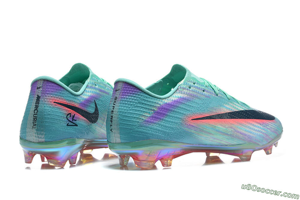 Nike Air Zoom Mercurial Superfly 11 Elite FG Firm Ground Soccer Cleats - Aqua/Iridescent Blue/Coral Glow 9
