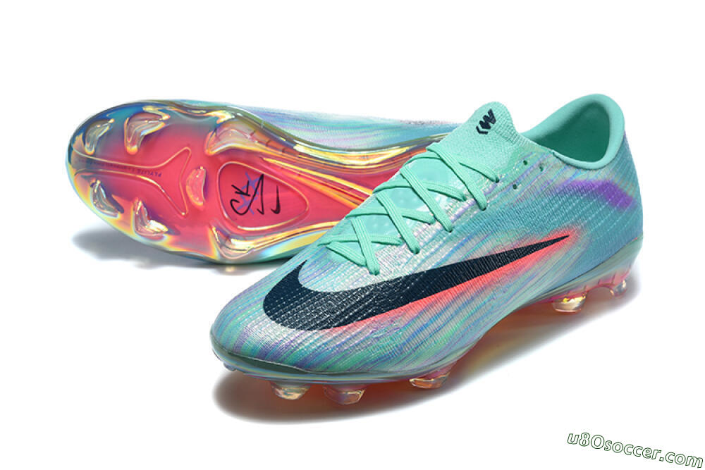 Nike Air Zoom Mercurial Superfly 11 Elite FG Firm Ground Soccer Cleats - Aqua/Iridescent Blue/Coral Glow 3