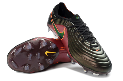 Nike Tiempo Legend 11 Elite FG Firm Ground Soccer Cleats - Black/Crimson Red/Metallic Gold