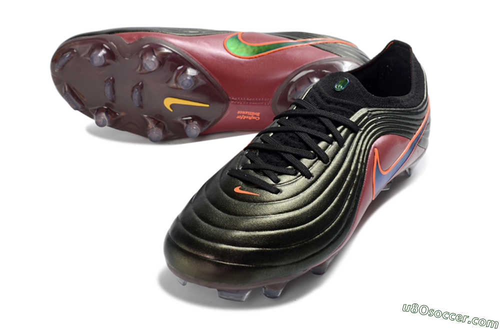 Nike Tiempo Legend 11 Elite FG Firm Ground Soccer Cleats - Black/Crimson Red/Metallic Gold 3