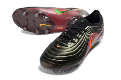 Nike Tiempo Legend 11 Elite FG Firm Ground Soccer Cleats - Black/Crimson Red/Metallic Gold