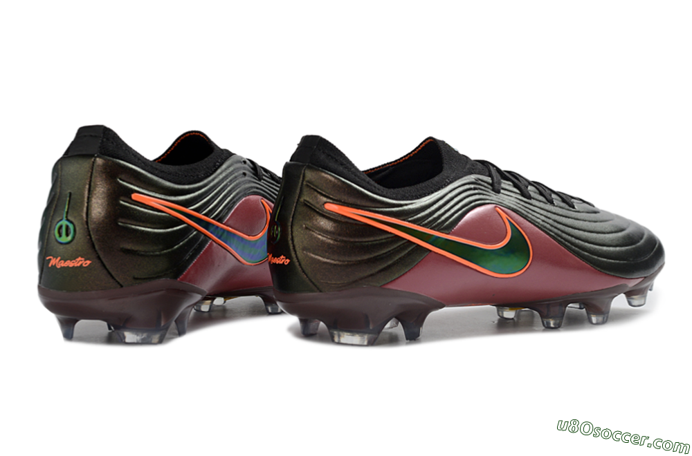 Nike Tiempo Legend 11 Elite FG Firm Ground Soccer Cleats - Black/Crimson Red/Metallic Gold 7