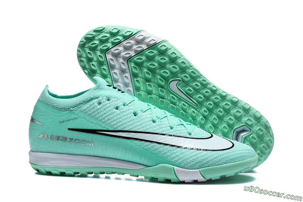 Nike Air Zoom Mercurial Vapor 17 Elite TF Artificial Turf Soccer Shoes - Mint/Aqua Breeze/Soft Green 1