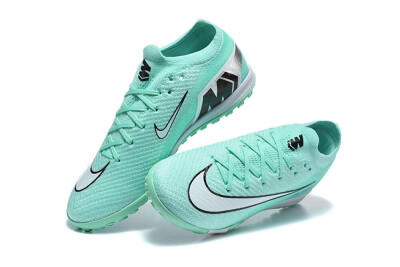 Nike Air Zoom Mercurial Vapor 17 Elite TF Artificial Turf Soccer Shoes - Mint/Aqua Breeze/Soft Green