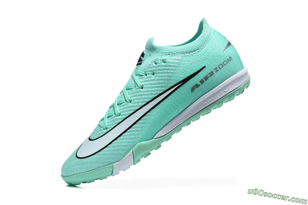 Nike Air Zoom Mercurial Vapor 17 Elite TF Artificial Turf Soccer Shoes - Mint/Aqua Breeze/Soft Green 8
