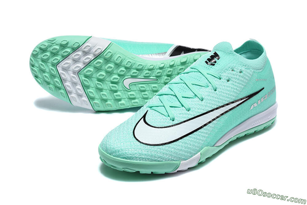 Nike Air Zoom Mercurial Vapor 17 Elite TF Artificial Turf Soccer Shoes - Mint/Aqua Breeze/Soft Green 3