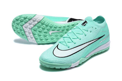 Nike Air Zoom Mercurial Vapor 17 Elite TF Artificial Turf Soccer Shoes - Mint/Aqua Breeze/Soft Green