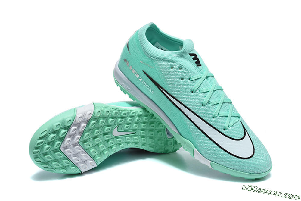 Nike Air Zoom Mercurial Vapor 17 Elite TF Artificial Turf Soccer Shoes - Mint/Aqua Breeze/Soft Green 4