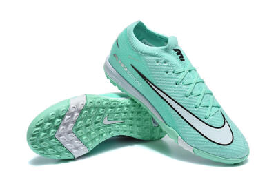 Nike Air Zoom Mercurial Vapor 17 Elite TF Artificial Turf Soccer Shoes - Mint/Aqua Breeze/Soft Green