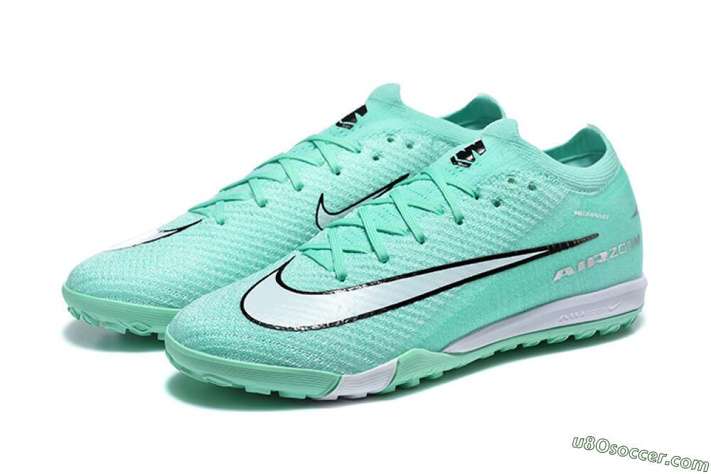 Nike Air Zoom Mercurial Vapor 17 Elite TF Artificial Turf Soccer Shoes - Mint/Aqua Breeze/Soft Green 5