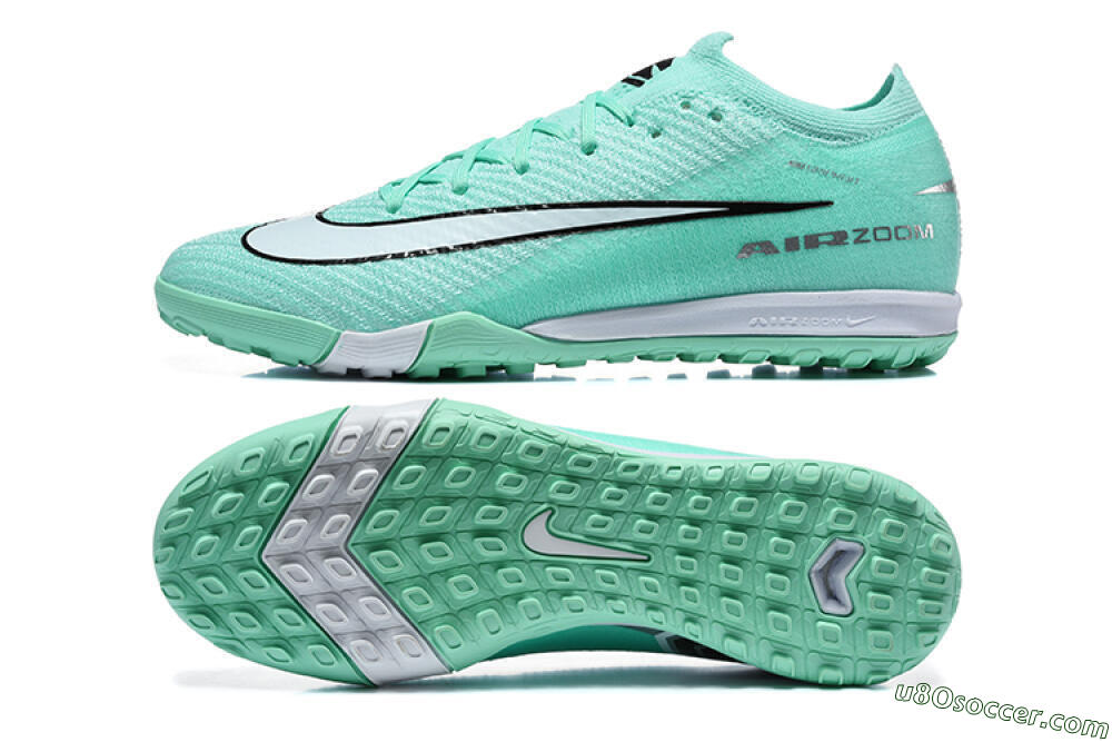 Nike Air Zoom Mercurial Vapor 17 Elite TF Artificial Turf Soccer Shoes - Mint/Aqua Breeze/Soft Green 0