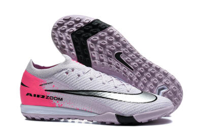 Nike Air Zoom Mercurial Vapor 17 Elite TF Artificial Turf Soccer Shoes - Lavender/Electric Pink/Sleek Silver
