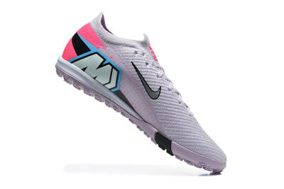 Nike Air Zoom Mercurial Vapor 17 Elite TF Artificial Turf Soccer Shoes - Lavender/Electric Pink/Sleek Silver