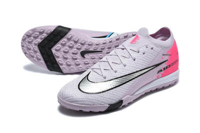 Nike Air Zoom Mercurial Vapor 17 Elite TF Artificial Turf Soccer Shoes - Lavender/Electric Pink/Sleek Silver
