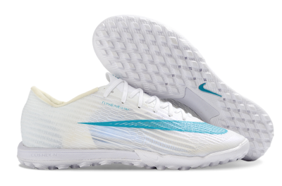 Nike Air Zoom Mercurial Superfly 11 Elite TF Artificial Turf Soccer Shoes - White/Aqua Blue/Frosted White