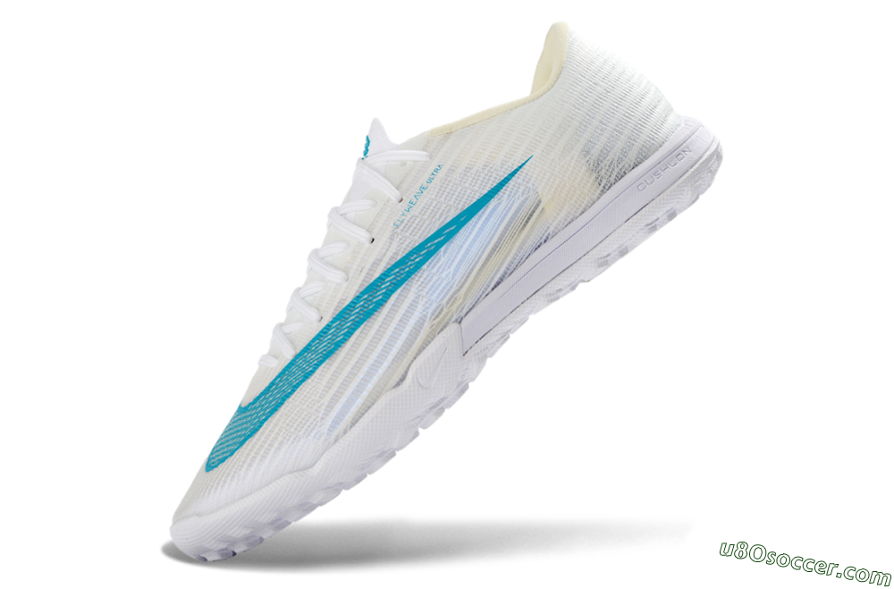 Nike Air Zoom Mercurial Superfly 11 Elite TF Artificial Turf Soccer Shoes - White/Aqua Blue/Frosted White 5