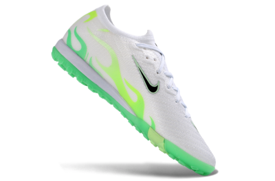 Nike Air Zoom Mercurial Vapor 17 Elite TF Artificial Turf Soccer Shoes - White/Neon Green/Emerald Green