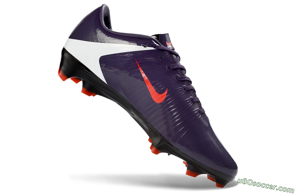 Nike CR7 Mercurial Superfly RGN FG Firm Ground Soccer Cleats - Purple/Crimson Red/Metallic Silver 4