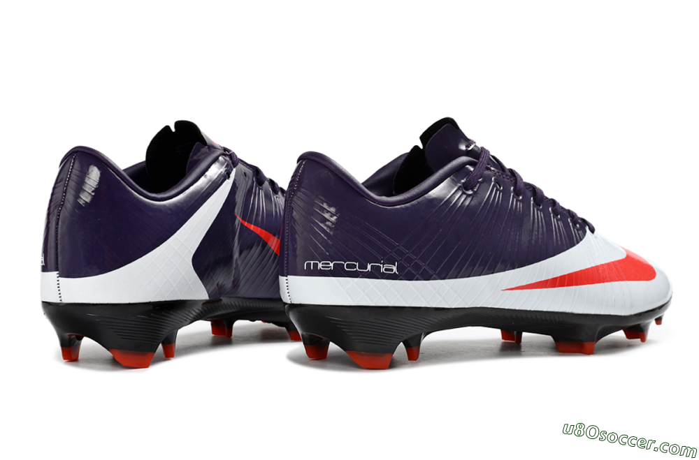 Nike CR7 Mercurial Superfly RGN FG Firm Ground Soccer Cleats - Purple/Crimson Red/Metallic Silver 6