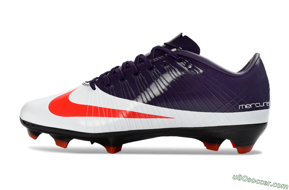 Nike CR7 Mercurial Superfly RGN FG Firm Ground Soccer Cleats - Purple/Crimson Red/Metallic Silver 2