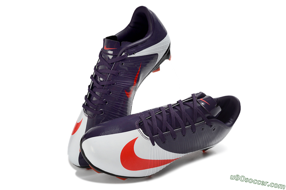 Nike CR7 Mercurial Superfly RGN FG Firm Ground Soccer Cleats - Purple/Crimson Red/Metallic Silver 3