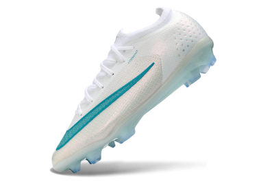 Nike Air Zoom Mercurial Vapor 17 Elite FG Firm Ground Soccer Cleats - White/Aqua Blue/Crystal Clear