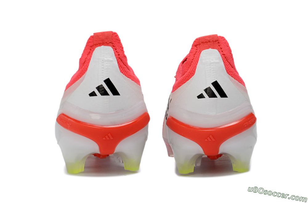 Adidas Predator 26 Elite Laceless FG Firm Ground Soccer Cleats - Pink/Electric Pink/White 6