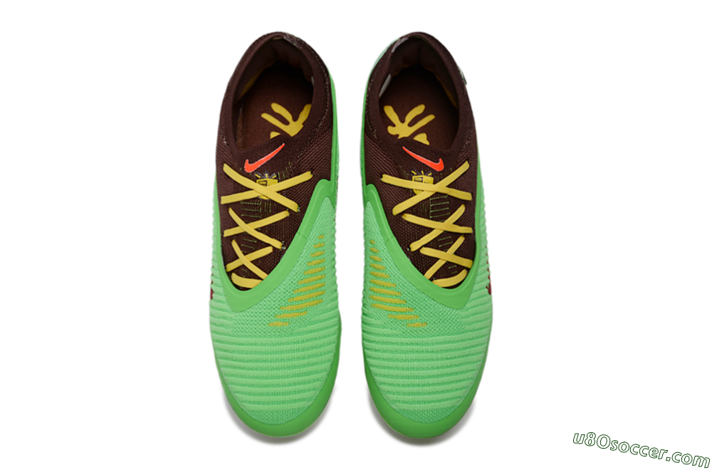 Nike Phantom 6 Elite Low FG Firm Ground Soccer Cleats - Green/Bright Green/Copper Brown 4