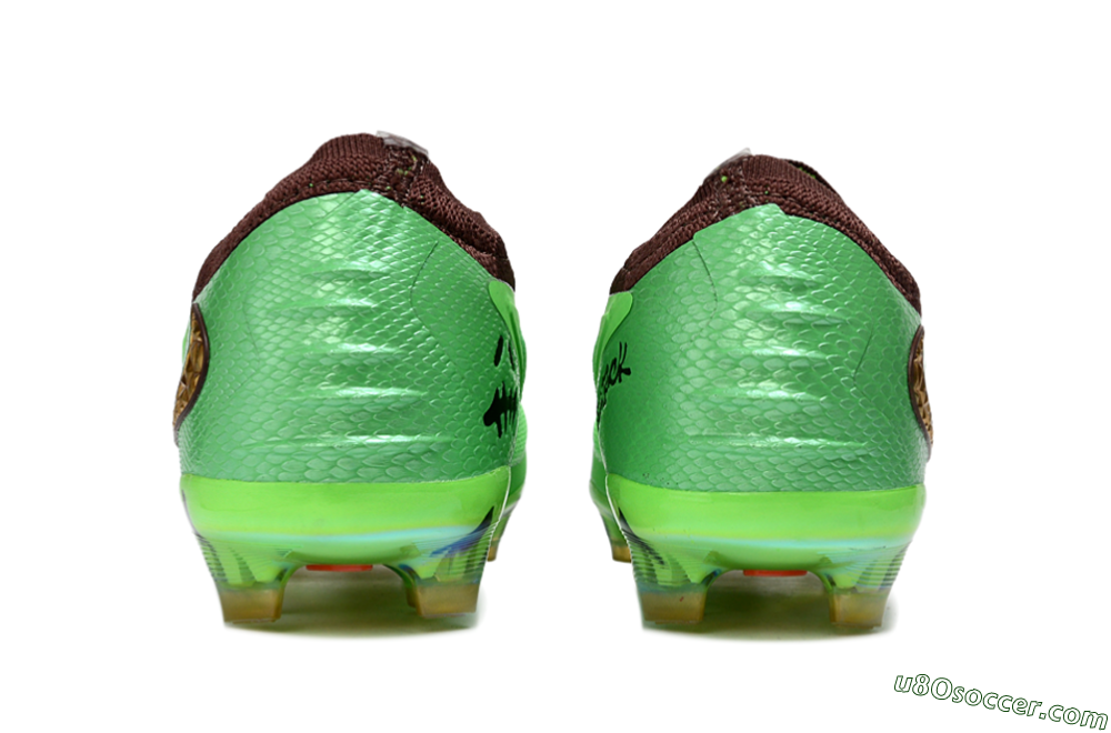 Nike Phantom 6 Elite Low FG Firm Ground Soccer Cleats - Green/Bright Green/Copper Brown 5