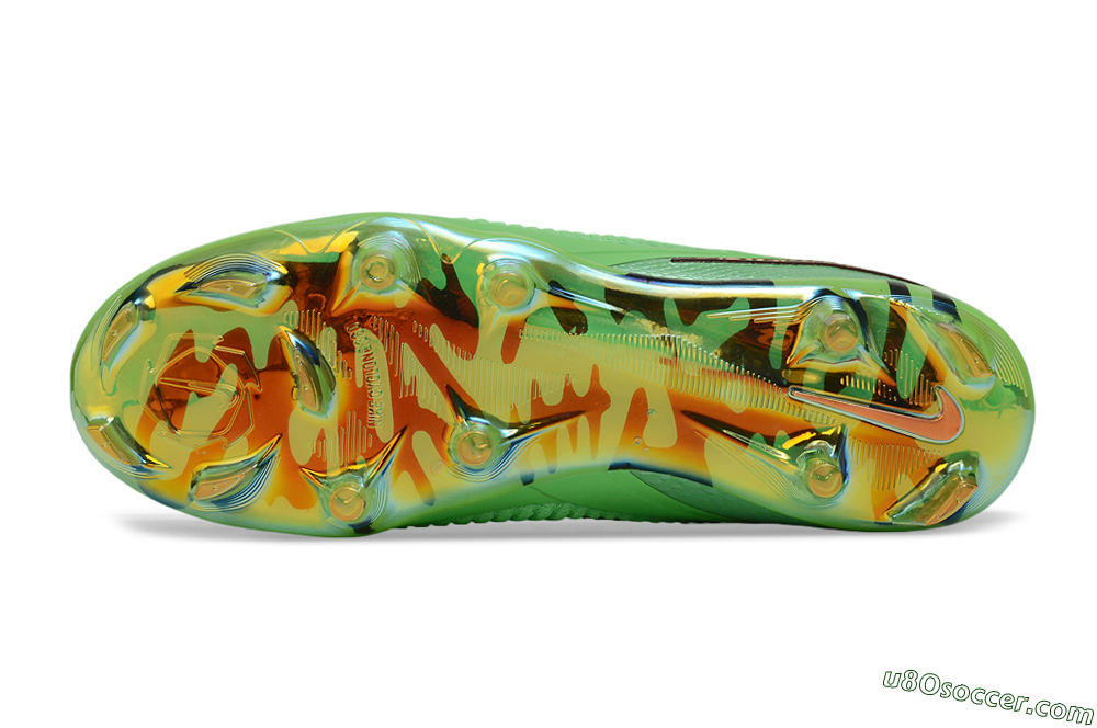 Nike Phantom 6 Elite Low FG Firm Ground Soccer Cleats - Green/Bright Green/Copper Brown 6