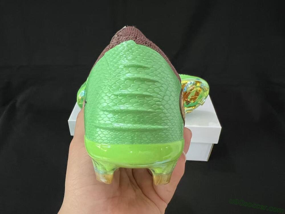Nike Phantom 6 Elite Low FG Firm Ground Soccer Cleats - Green/Bright Green/Copper Brown