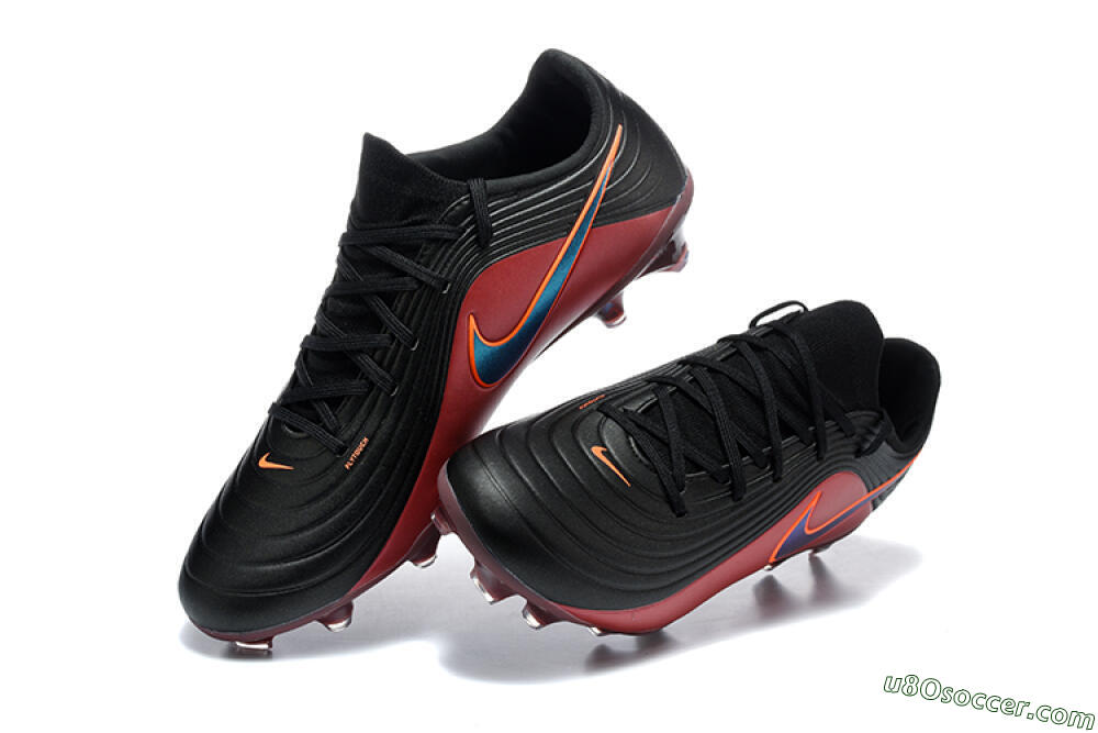 Nike Tiempo Legend 11 Elite FG Firm Ground Soccer Cleats - Black/Crimson Red/Jet Black 6