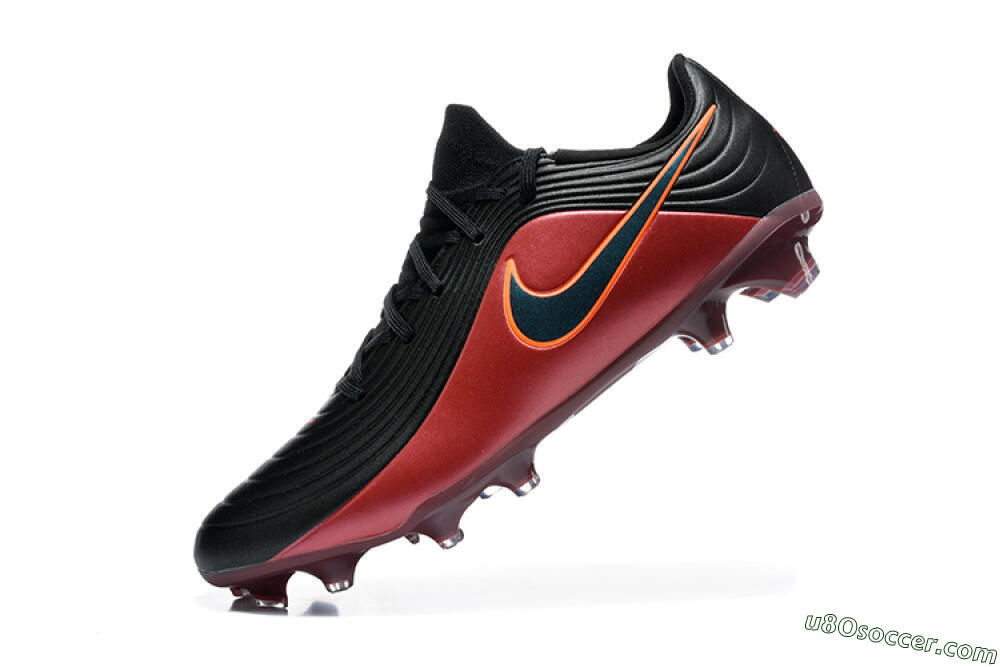 Nike Tiempo Legend 11 Elite FG Firm Ground Soccer Cleats - Black/Crimson Red/Jet Black 8