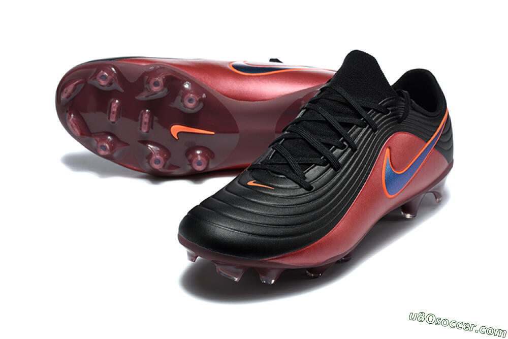 Nike Tiempo Legend 11 Elite FG Firm Ground Soccer Cleats - Black/Crimson Red/Jet Black 3