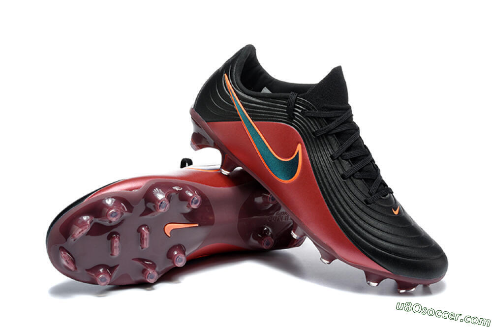 Nike Tiempo Legend 11 Elite FG Firm Ground Soccer Cleats - Black/Crimson Red/Jet Black 4