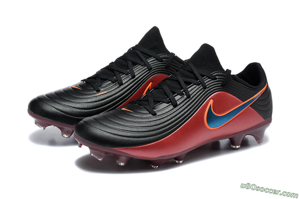 Nike Tiempo Legend 11 Elite FG Firm Ground Soccer Cleats - Black/Crimson Red/Jet Black 5