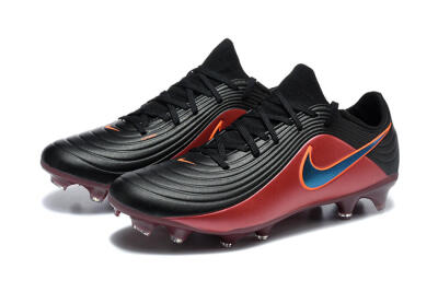 Nike Tiempo Legend 11 Elite FG Firm Ground Soccer Cleats - Black/Crimson Red/Jet Black