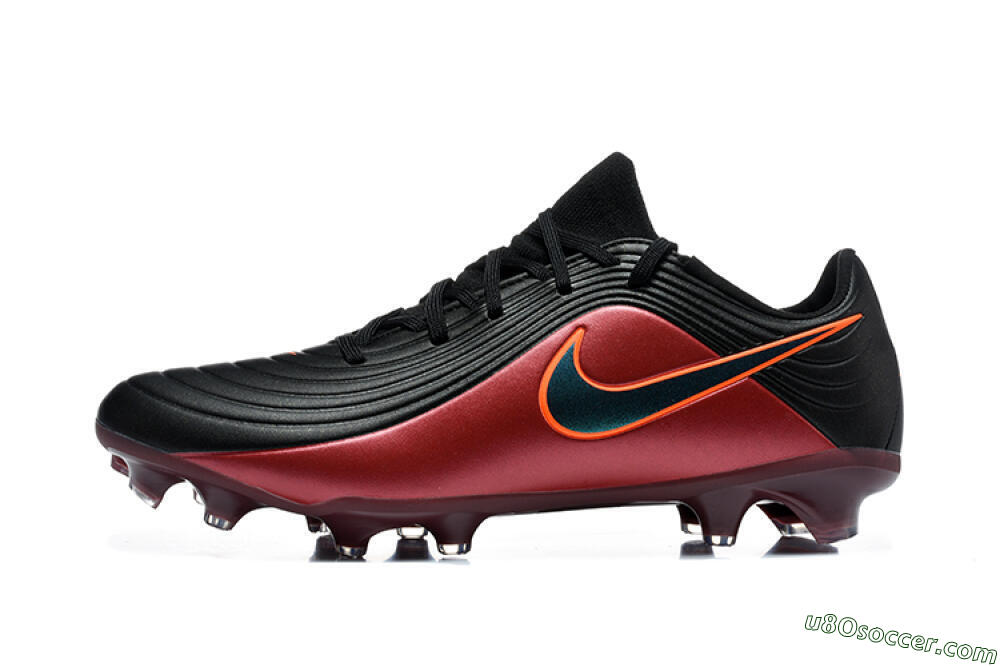 Nike Tiempo Legend 11 Elite FG Firm Ground Soccer Cleats - Black/Crimson Red/Jet Black 2