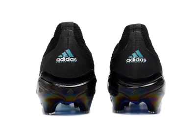 Adidas Predator 26 Elite Laceless FG Firm Ground Soccer Cleats - Black/Iridescent Blue/Neon Teal