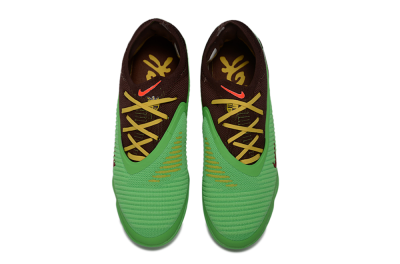 Nike Phantom 6 Elite Low TF Artificial Turf Soccer Shoes - Green/Lime Green/Brown